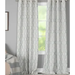 Kirkland's Home Kale Interlocked Single Curtain Panel, 84 In.- Curtains & Drapes