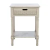 Kirkland's Home Karson Carved Turned Legs Accent Table- Accent & End Tables