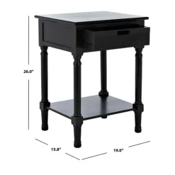 Kirkland's Home Karson Carved Turned Legs Accent Table- Accent & End Tables