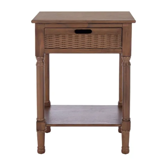 Kirkland's Home Karson Carved Turned Legs Accent Table- Accent & End Tables