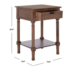 Kirkland's Home Karson Carved Turned Legs Accent Table- Accent & End Tables