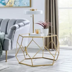 Kirkland's Home Kate Round Metal Coffee Table- Coffee Tables