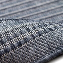 Kirkland's Home Kaya Navy Gradient Indoor/Outdoor Area Rug, 6X9- Outdoor Rugs