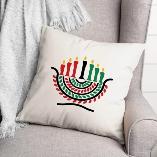 Kirkland's Home Kinara Kwanza Decorative Throw Pillow- Wall Plaques
