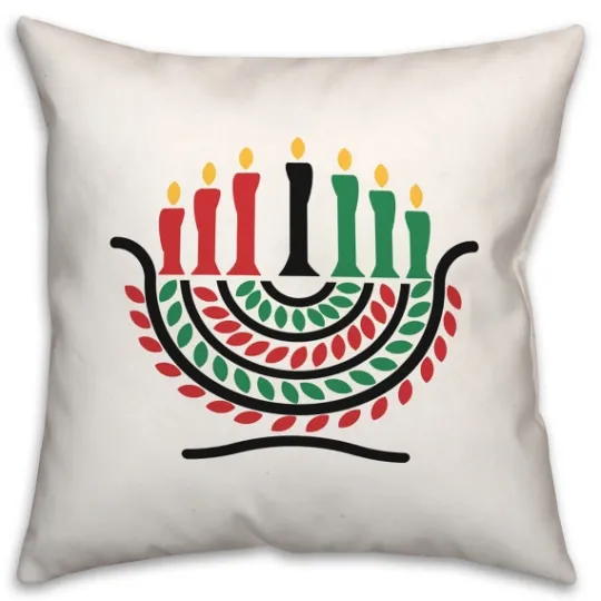 Kirkland's Home Kinara Kwanza Decorative Throw Pillow- Wall Plaques