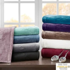 Kirkland's Home King Ultra Soft Plush Heated Blanket- Blankets & Throws