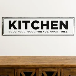 Kirkland's Home Kitchen Good Food Good Friends Good Times Plaque- Wall Quotes & Signs