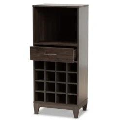 Kirkland's Home Kitredge Dark Wine Cabinet- Cabinets & Sideboards