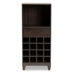 Kirkland's Home Kitredge Dark Wine Cabinet- Cabinets & Sideboards
