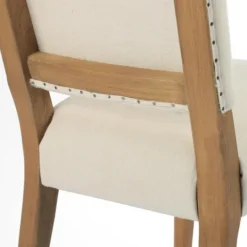 Kirkland's Home Kurt Natural Linen Dining Chair- Dining Chairs