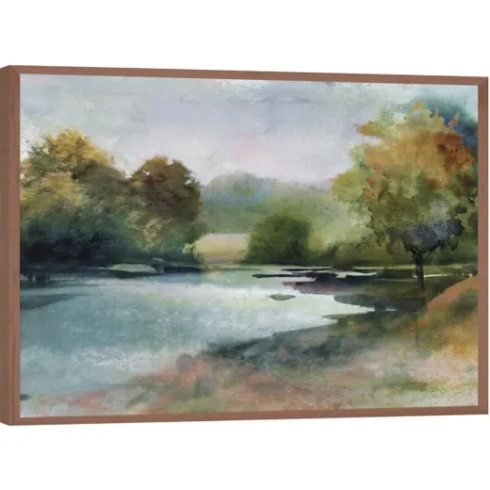 Kirkland's Home Lacu Ii Framed Canvas Art Print- Canvas Art