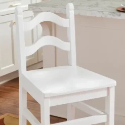 Kirkland's Home Ladder Back Counter Stools, Set Of 2- Bar Stools & Counter Height Stools