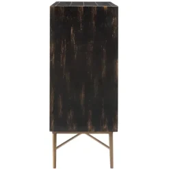 Kirkland's Home Laini Distressed Modern Carved Cabinet- Cabinets & Sideboards