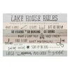Kirkland's Home Lake House Rules Giclee Canvas Art Print- Wall Quotes & Signs