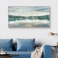 Kirkland's Home Lakeside Luxe Framed Canvas Art Print- Canvas Art