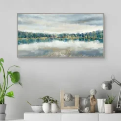 Kirkland's Home Lakeside Luxe Framed Canvas Art Print- Canvas Art