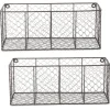 Kirkland's Home Large Wall Hanging Chicken Wire Baskets, Set Of 2- Wall Storage