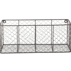 Kirkland's Home Large Wall Hanging Chicken Wire Baskets, Set Of 2- Wall Storage