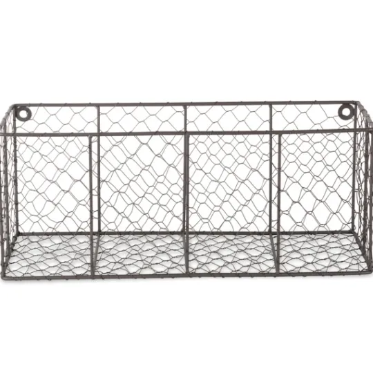 Kirkland's Home Large Wall Hanging Chicken Wire Baskets, Set Of 2- Wall Storage