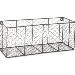 Kirkland's Home Large Wall Hanging Chicken Wire Baskets, Set Of 2- Wall Storage