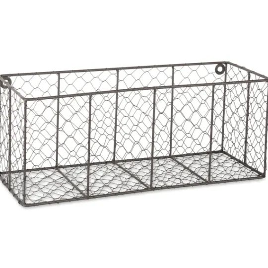 Kirkland's Home Large Wall Hanging Chicken Wire Baskets, Set Of 2- Wall Storage