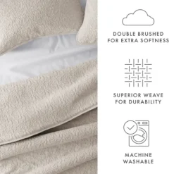 Kirkland's Home Latte Floral Stitch 3-Pc. King Quilt Set- Quilts