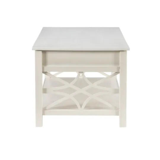 Kirkland's Home Lattice Raised Top Storage Coffee Table- Coffee Tables