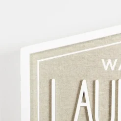 Kirkland's Home Laundry & Co. Hexagon Wood Plaque- Wall Quotes & Signs