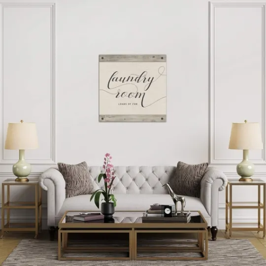 Kirkland's Home Laundry Room Loads Of Fun Canvas Art Print- Wall Quotes & Signs