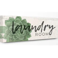 Kirkland's Home Laundry Room Succulent Canvas Art Print- Wall Quotes & Signs