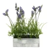 Kirkland's Home Lavender Arrangement In Gray Planter Box- Arrangements & Greenery