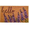 Kirkland's Home Lavender Hello Doormat- Doormats