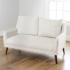 Kirkland's Home Layla Vanilla Speckle Loveseat- Sofas & Loveseats
