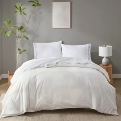 Kirkland's Home Leafy Vine Hem Microfiber 4-Pc. Full Sheet Set- Bed Sheets