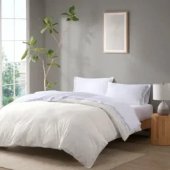 Kirkland's Home Leafy Vine Hem Microfiber 4-Pc. King Sheet Set- Bed Sheets