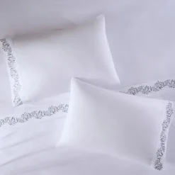 Kirkland's Home Leafy Vine Hem Microfiber 4-Pc. Queen Sheet Set- Bed Sheets