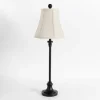 Kirkland's Home Leah Black Candlestick Buffet Lamp- Buffet Lamps