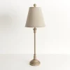 Kirkland's Home Leah Cream Candlestick Buffet Lamp- Buffet Lamps