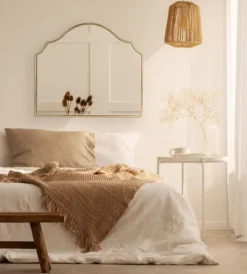 Kirkland's Home Leanna Gold Arched Frame Mirror- Decorative Mirrors