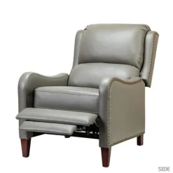 Kirkland's Home Leather Nailhead Traditional Recliner- Accent Chairs