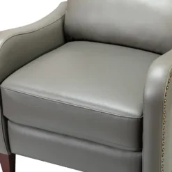 Kirkland's Home Leather Nailhead Traditional Recliner- Accent Chairs