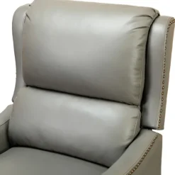 Kirkland's Home Leather Nailhead Traditional Recliner- Accent Chairs