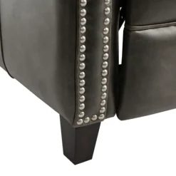 Kirkland's Home Leather Nailhead Trim Recliner- Accent Chairs