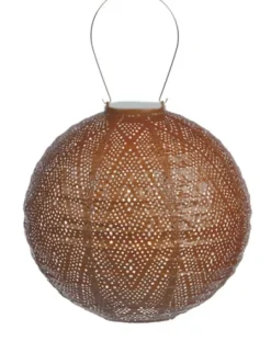 Kirkland's Home Led Round Copper Outdoor Hanging Lantern- Outdoor Lighting