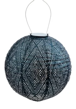 Kirkland's Home Led Round Dark Outdoor Hanging Lantern- Outdoor Lighting