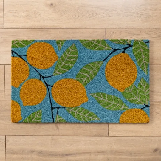 Kirkland's Home Lemons Coir Doormat- Doormats