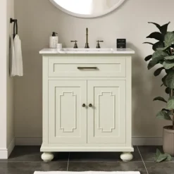 Kirkland's Home Leonhard Marble Sink Vanity- Bathroom Furniture