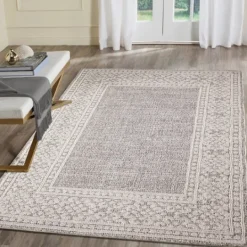 Kirkland's Home Leopard Border Outdoor Area Rug, 5X7- Outdoor Rugs