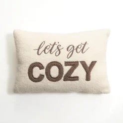 Kirkland's Home Let'S Get Cozy Teddy Fur Pillow- Pillows