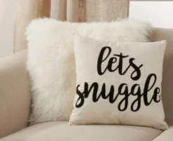 Kirkland's Home Let'S Snuggle Embroidered Throw Pillow- Pillows
